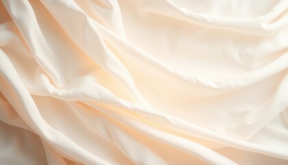 Obraz premium Cream Fabric Drapes, Abstract Texture.
