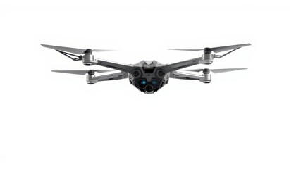 Fototapeta premium Drone isolated on white background.