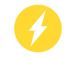 シンプル雷丸マークA：黄色