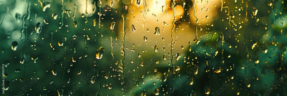 Canvas Prints raindrops splashed against the glass.