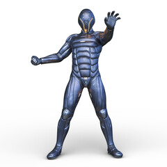 サイバーマン　3DCGレンダリング