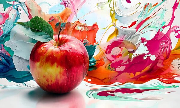 abstract background in colors and patterns for National Apple Dumpling Day