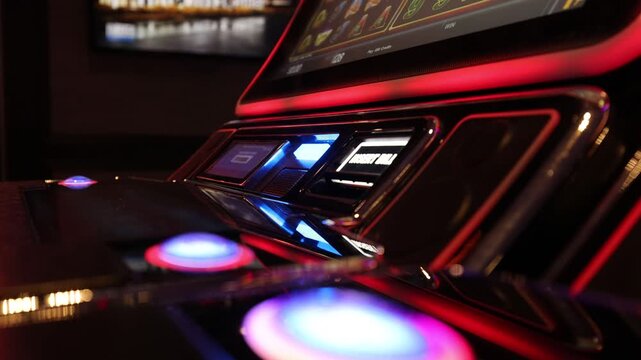 Person gambling on casino blackjack and slot machines on a cruise vacation.