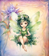 Old paper fairy vintage junk journal digital paper