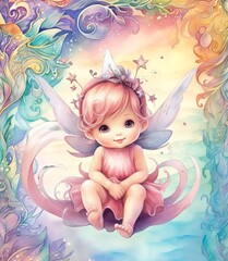 Old paper fairy vintage junk journal digital paper