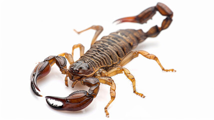 Scorpion Isolated on White background - Quality Enhanced With Ai  