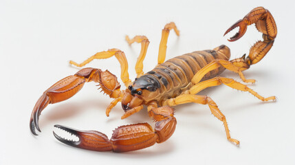Scorpion Isolated on White background - Quality Enhanced With Ai  