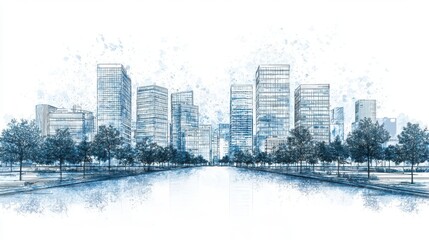 Fototapeta premium Resilient urban design projects incorporating sustainable infrastructure and adaptive planning to withstand environmental challenges
