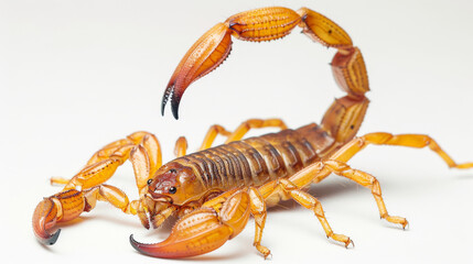 Scorpion Isolated on White background - Quality Enhanced With Ai  