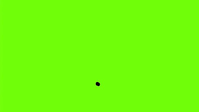 2D Animation motion graphics showing a cartoon style fiery ball of flames or fireball on white screen, green screen and black background in 4k ultra-high-definition.