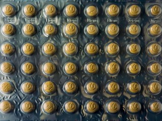 Happy face pills in a plastic blister