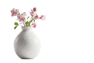 white flowers it with of separate from white and transparent background