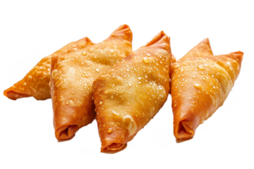 white pastries on plate it separated from white and transparent background