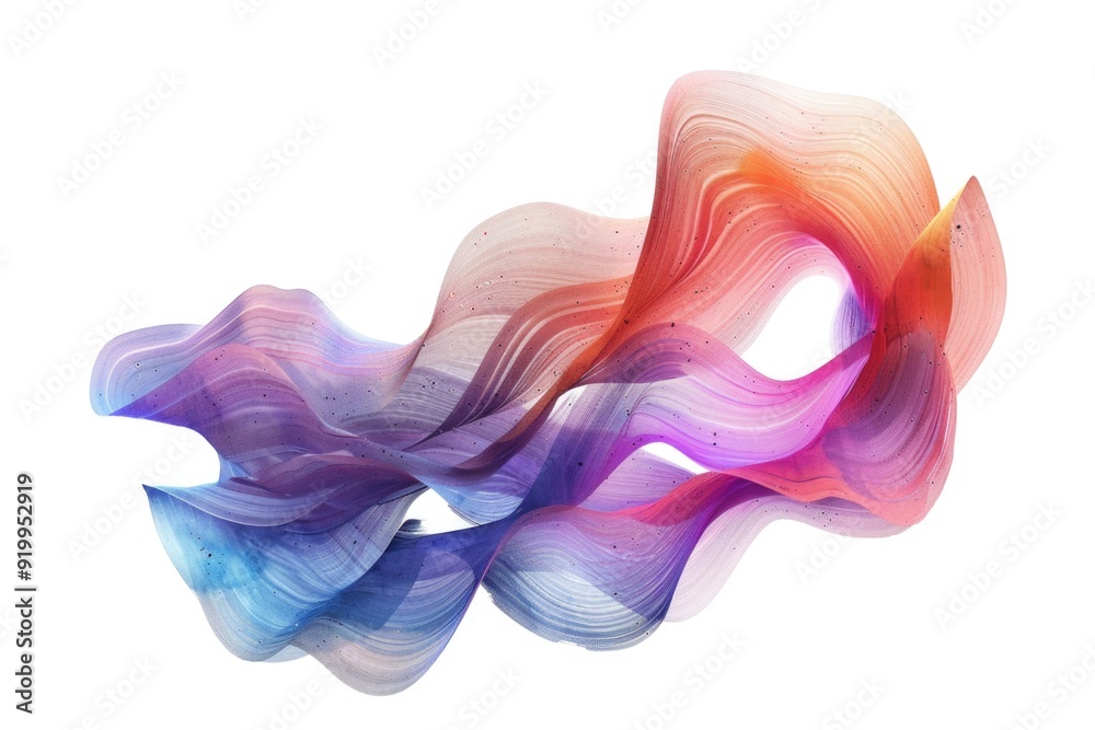 Poster A colorful object on a plain white background