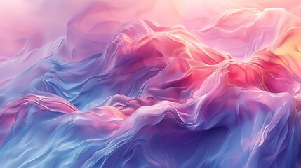 Obraz premium Digital Art of an Abstract Panoramic Wallpaper with Pastel Tones in 8K
