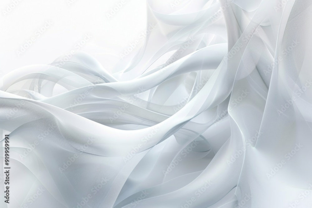 Aufkleber A close-up view of a piece of white fabric with texture and weave details visible