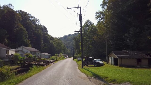 Front Driving Plate - country roads in a rural hollow in West Virginia outside Whitesville, WV.