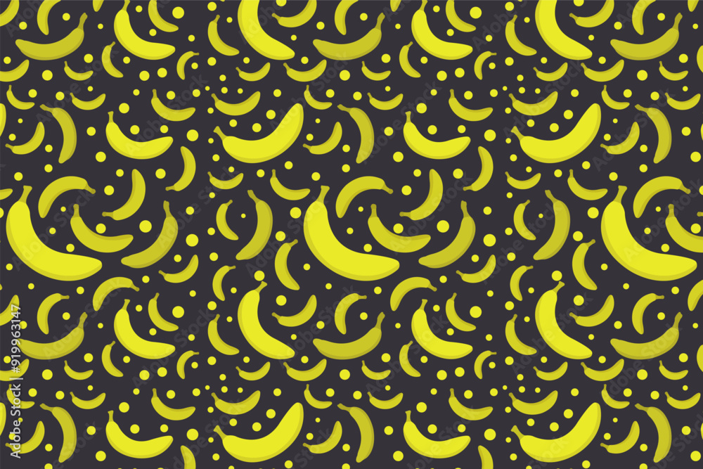 Sticker banana pattern