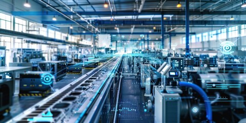 Smart Factory Automation with Digital Overlays