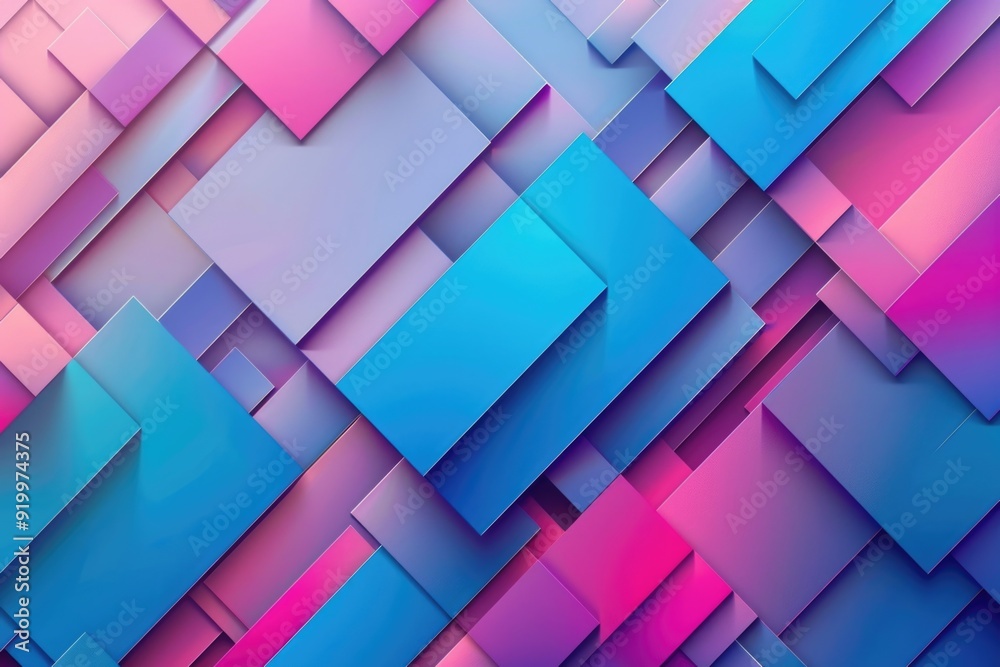 Aufkleber a vibrant and modern design featuring geometric shapes on a bright colored background