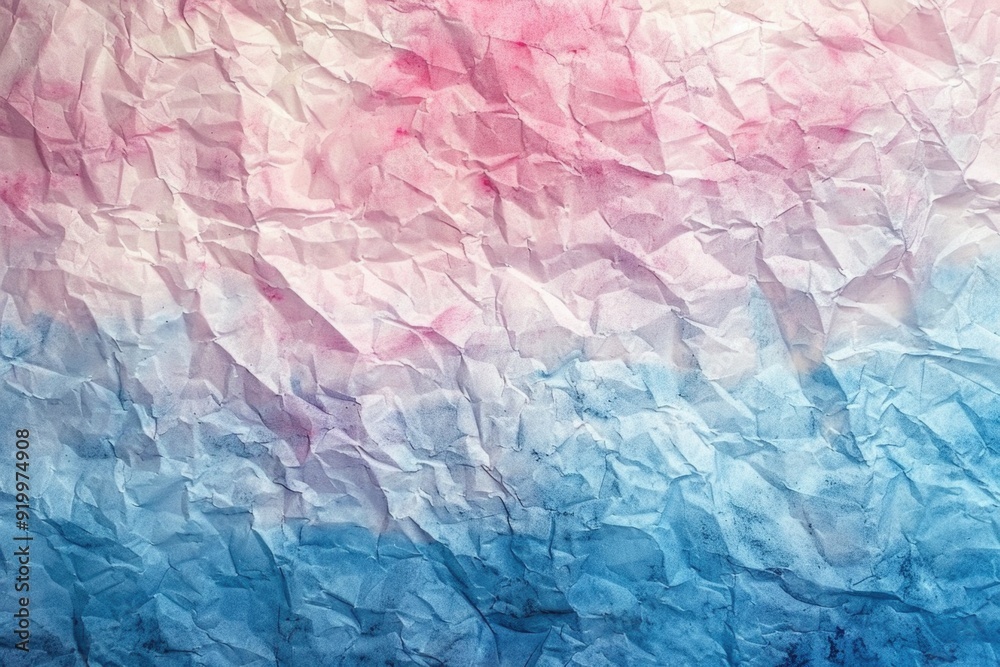 Poster a detailed view of crumpled paper with creases and folds