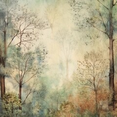 Tree old paper, vintage digital paper