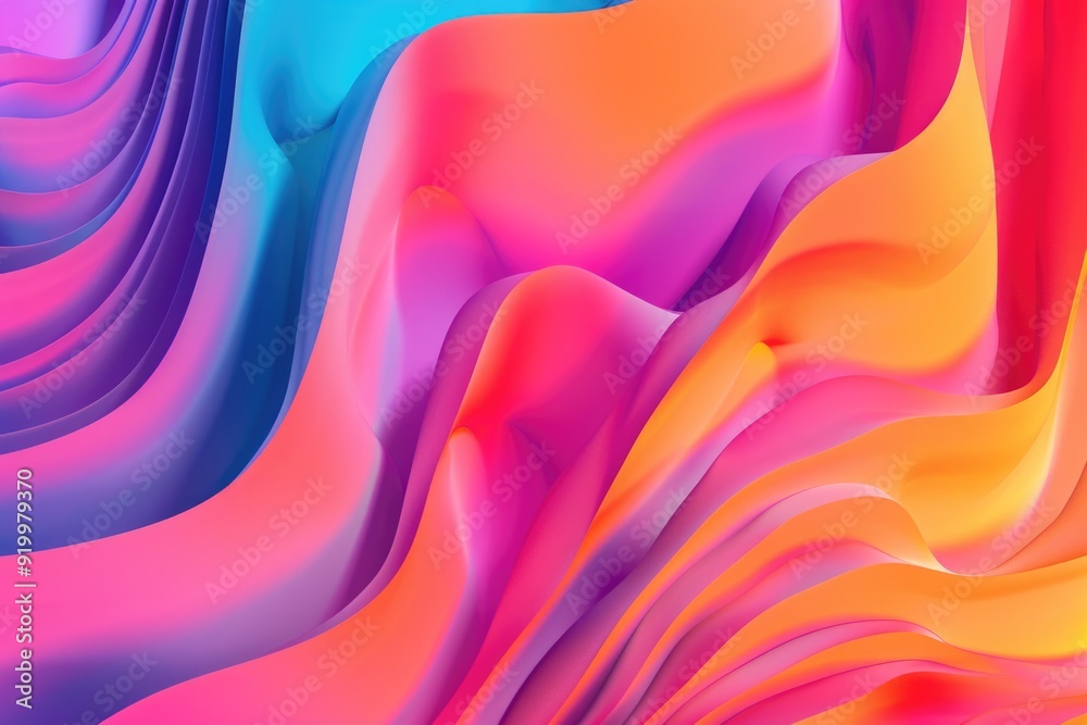 Poster a vibrant and abstract design featuring a kaleidoscope of colors, ideal for creative projects