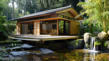 Obraz premium modern house exterior