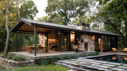 modern house exterior