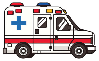 PNG Emergency medical vehicle illustration