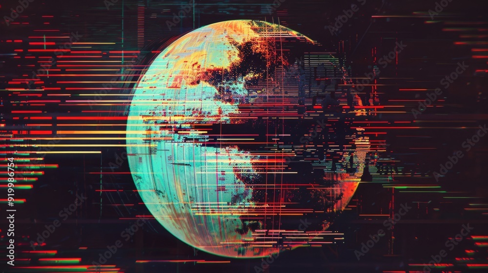 Aufkleber A globe with numerous lines emanating from it, suggesting global connectivity and relationships