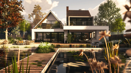 Fototapeta premium house exterior
