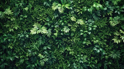 Obraz premium Green forest nature wall and background