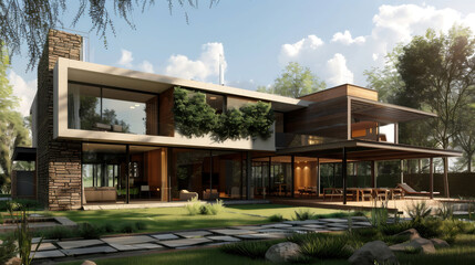 Fototapeta premium modern house