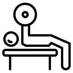 bench press workout activity icon