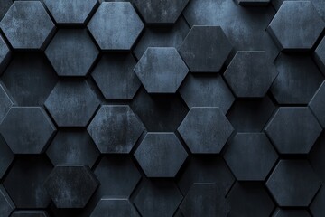 A black and white image of hexagonal shapes. The image is abstract and has a modern feel to it