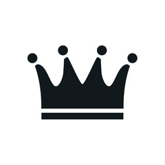 Crown vector king icon. Princess queen simple crown icon shape