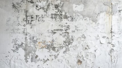Obraz premium Retro white cement wall for vintage interiors.