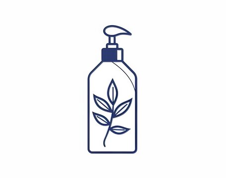 recommend clip art: A continuous line drawing of a cosmetic cream bottle is available in modern format.