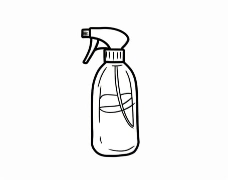 recommend clip art: Foam bottle line art modern illustration with continuous strokes. Cosmetic bottle line art modern illustration.