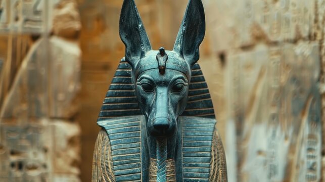 Anubis Statue in the Temple of Karnak