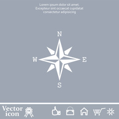 Obraz premium Vector icon of white color on a gray background