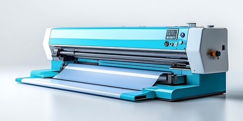Large Format Digital Printing Machine - 3D Illustration