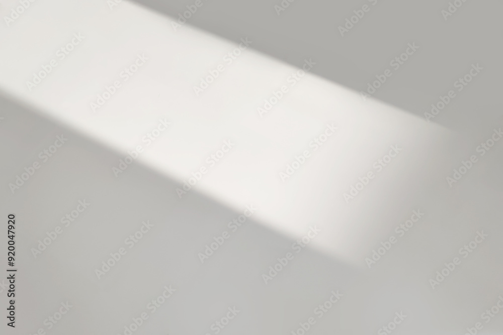 Poster gray shadow and light blur abstract background on white wall from window. dark stripe grey shadows i