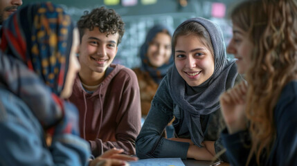 students in school