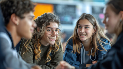 Obraz premium students in school