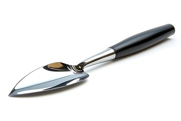 Metal Tool with Black Handle -  A Photo