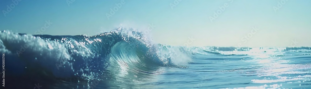 Wall mural Ocean Wave Breaking Background Image