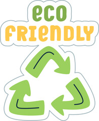 Eco Friendly Triangle Sticker