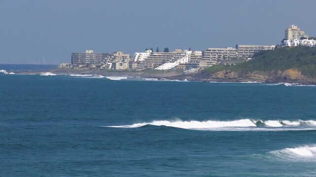 waterfront of Ballito bay, travel destinations, Willard beach , Durban area, South Africa, mountain range
